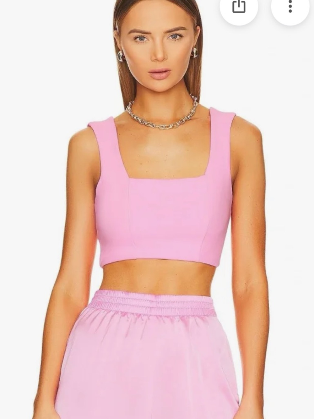 Show Me Your Mumu Light Pink Square Crop Top